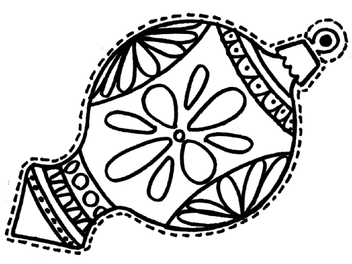 make your own christmas decorations coloring pages - photo #39